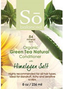 Organic Green Tea Conditioner with Himalayan Salt