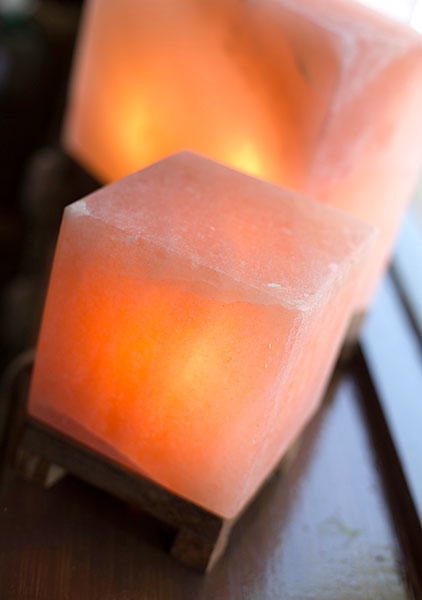 Amber Cube Salt Lamps